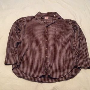 Brooks Brothers Button Down Collared Shirt Plaid